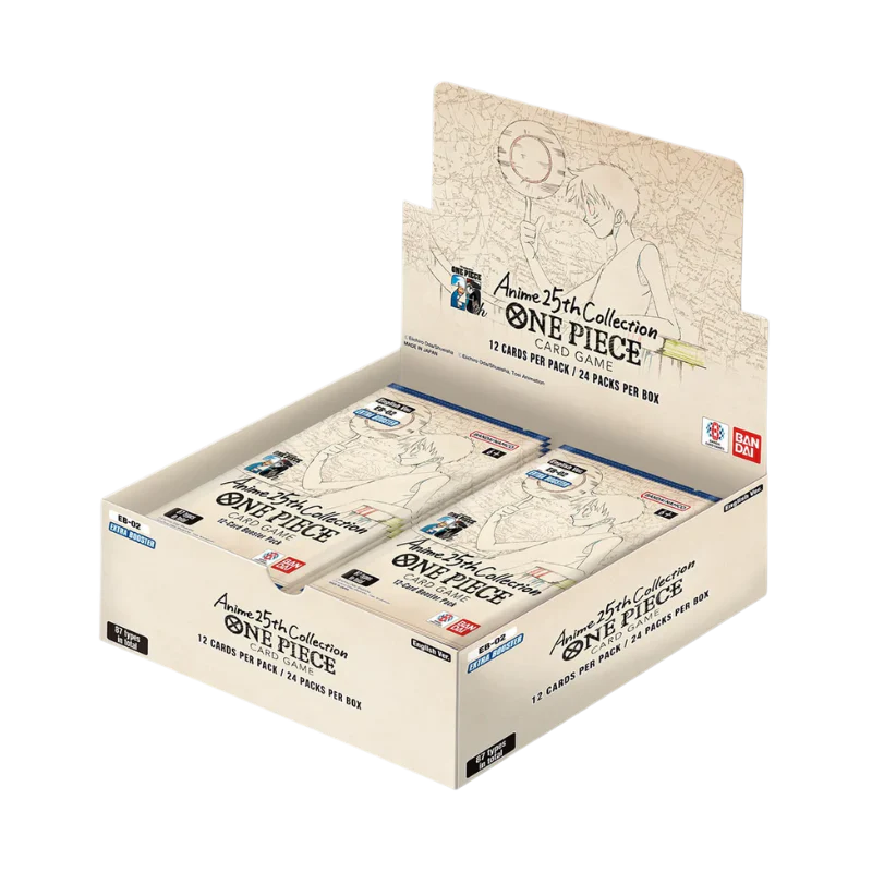 ONE PIECE CARD GAME – EB02 ANIME 25TH COLLECTION EXTRA BOOSTER – BOOSTER DISPLAY ENG