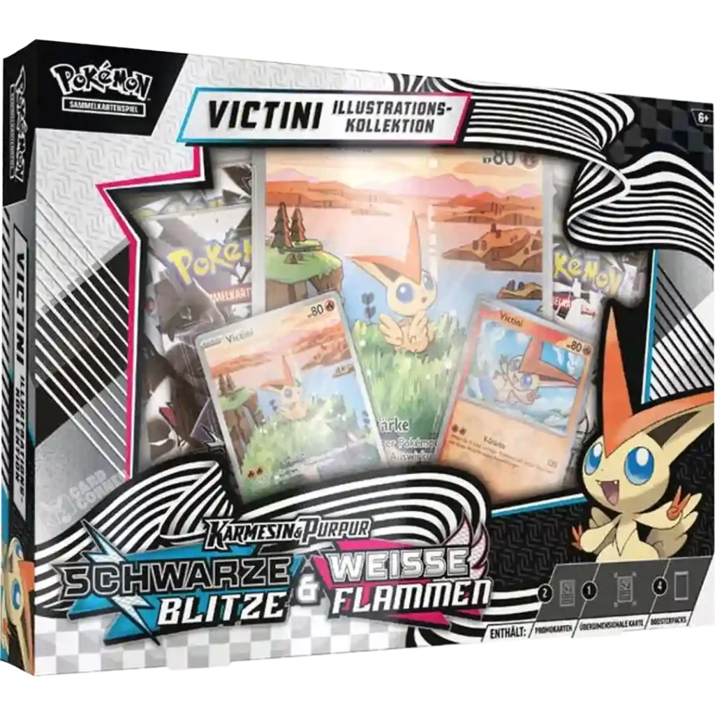 Pokémon Card Game Schwarze Blitze & Weisse Flammen - Victini Illustration Kollektion DE