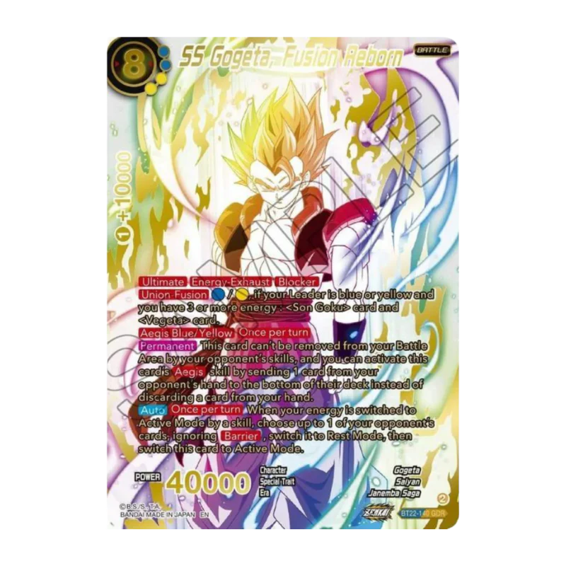DRAGON BALL SUPER CARD GAME – CRITICAL BLOW B22 - ENG