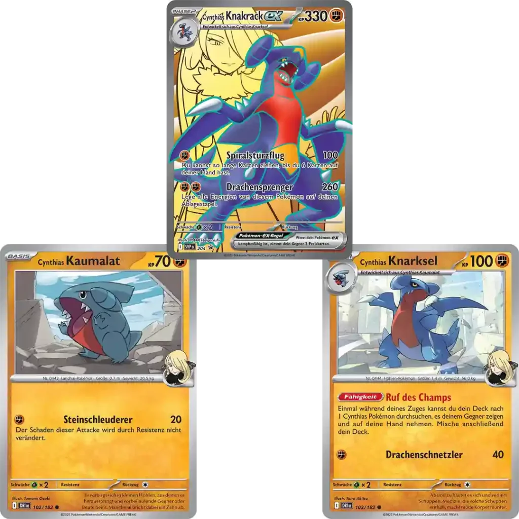 Pokémon Cynthias Knakrack EX - Premium Kollektion - DE