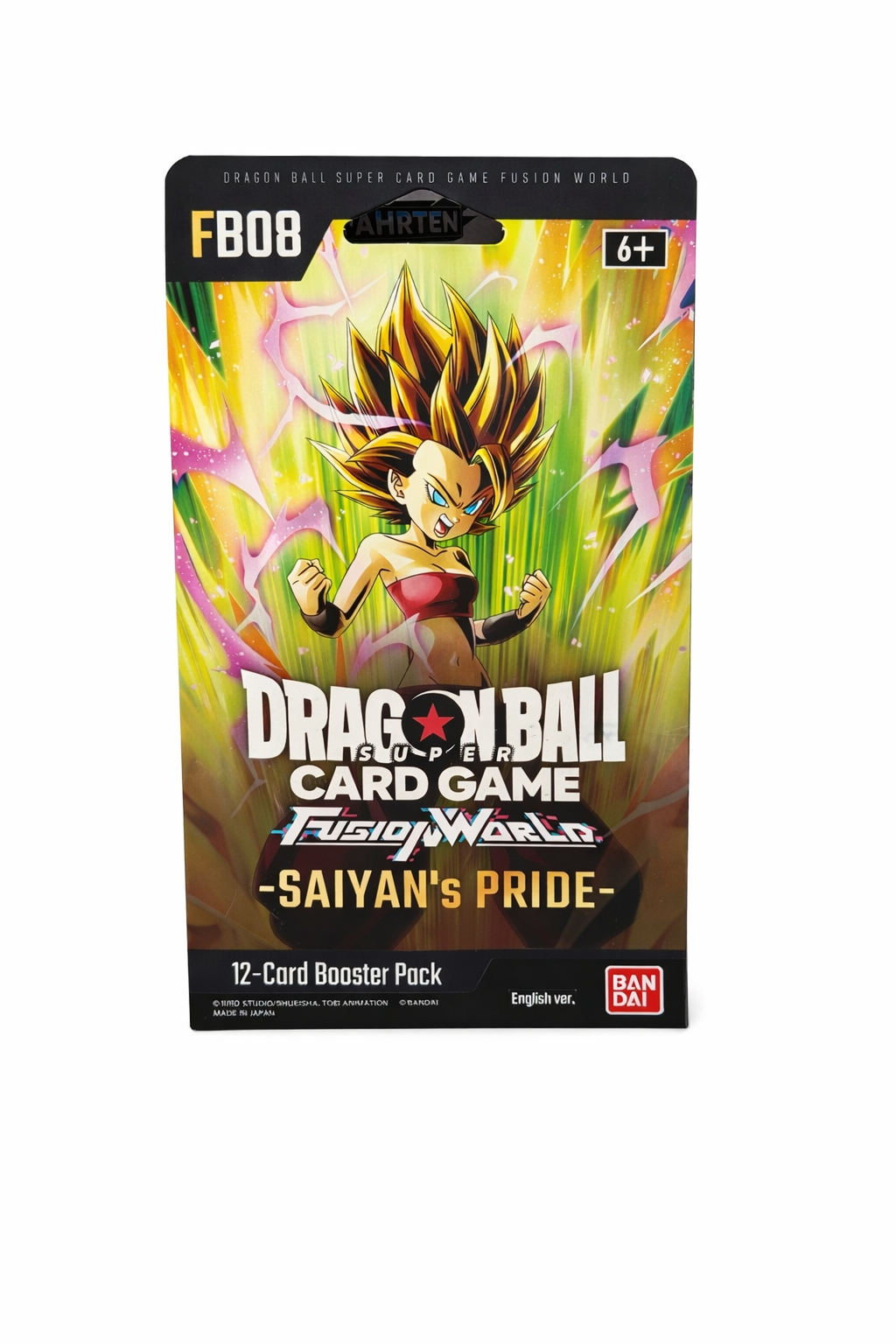 Dragon Ball Fusion World FB08 - Saiyan's Pride – SLEEVED Blister Booster - ENG