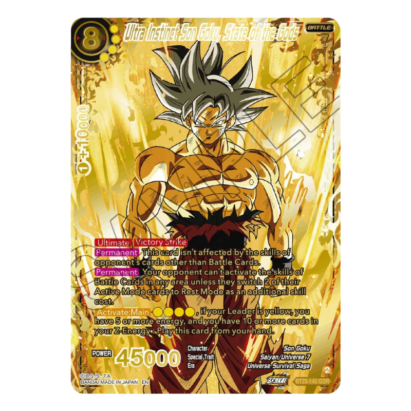 DRAGON BALL SUPER CARD GAME – PERFECT COMBINATION B23 – ENG