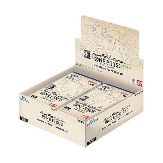 ONE PIECE CARD GAME – EB02 ANIME 25TH COLLECTION EXTRA BOOSTER – BOOSTER DISPLAY ENG