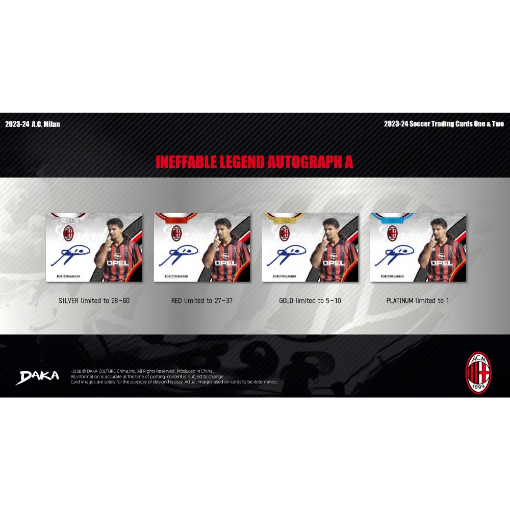 Daka 2023-24 AC Milan Team Set - Hobby Box