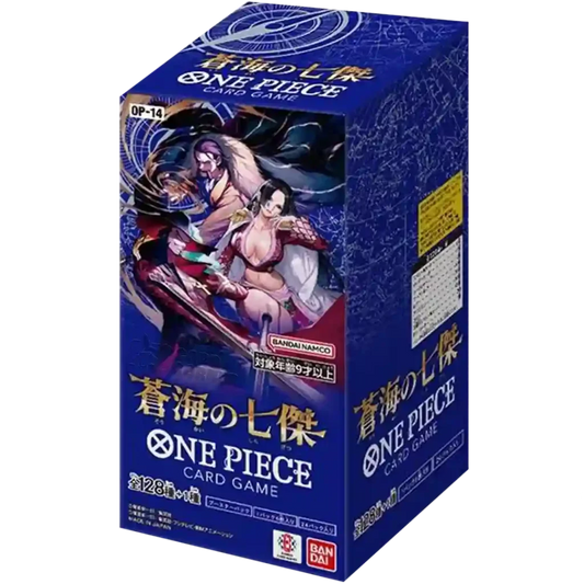 ONE PIECE CARD GAME OP-14 - THE AZURE SEA’S SEVEN - DISPLAY - JP