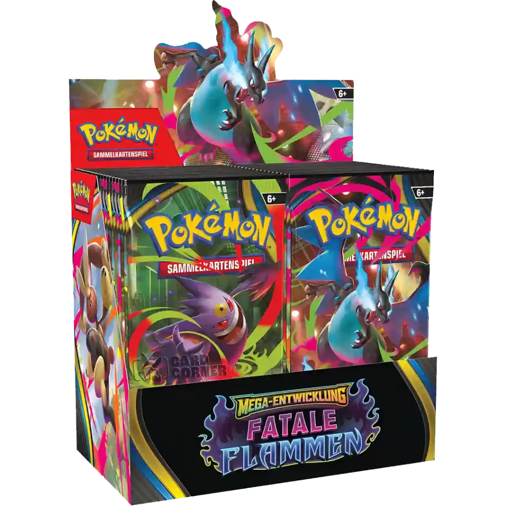 Pokémon ME02 Mega Entwicklung: Fatale Flammen Booster Display - DE