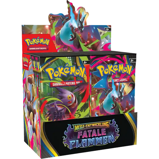 Pokémon ME02 Mega Entwicklung: Fatale Flammen Booster Display - DE