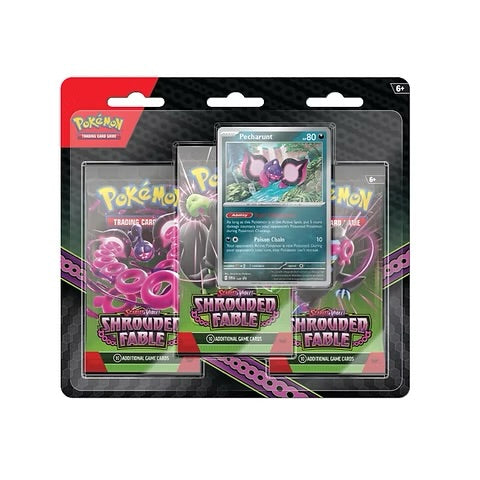 Pokémon Shrouded Fable sv6.5 3-Pack Blister Pecharunt - ENG