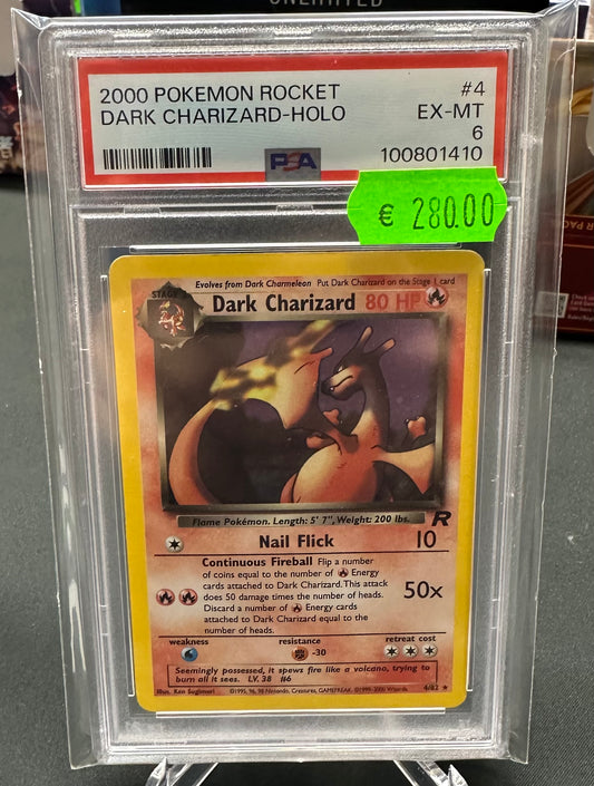 Pokémon 2000 Rocket Dark Charizard-Holo PSA 6 - ENG