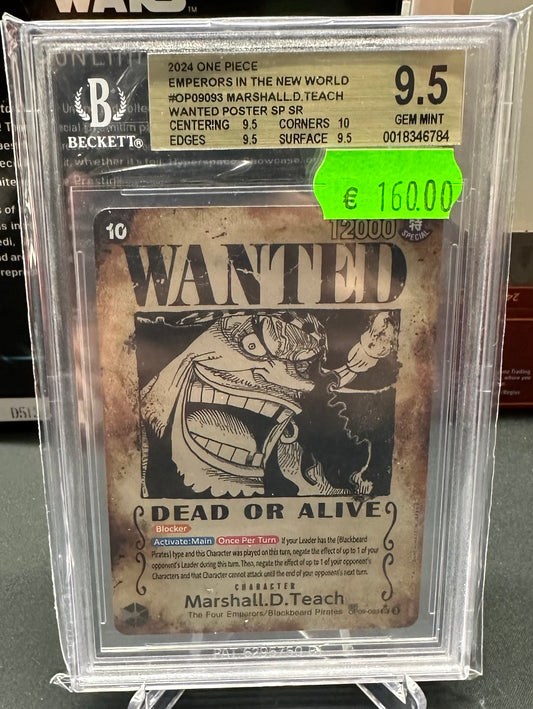 One Piece Card Game Marshall.D.Teach - Beckett 9.5 - ENG
