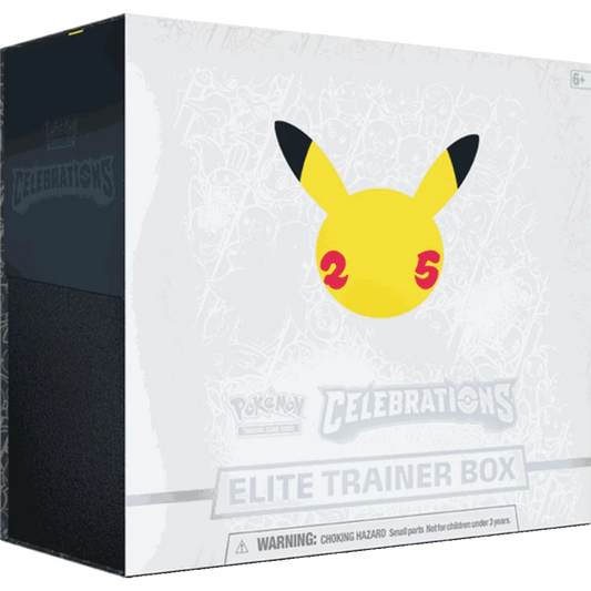 Pokémon - 25 Jahre Jubiläums Box - Celebrations Top-Trainer Box - DE