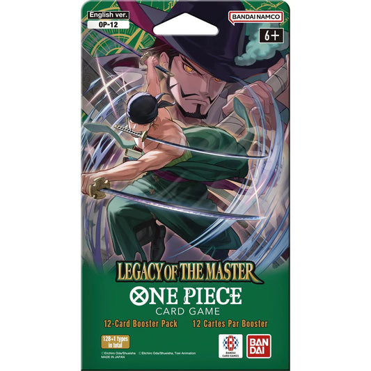 ONE PIECE CARD GAME – OP12 LEGACY OF THE MASTER - SLEEVED BOOSTER PACK - ENG