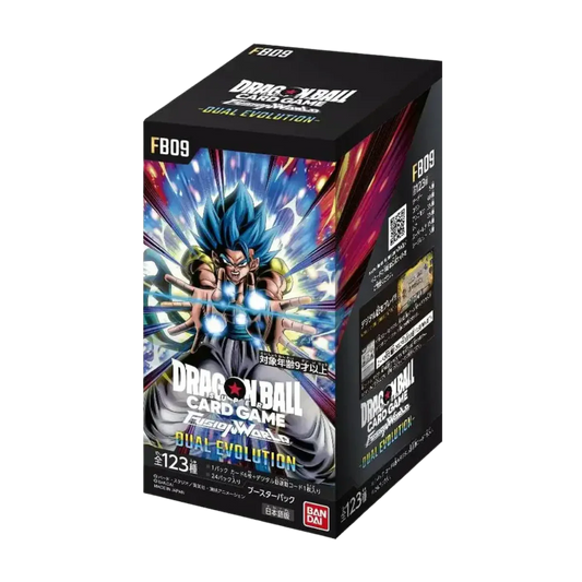 DRAGON BALL SUPER CARD GAME – FUSION WORLD – FB09 – DUAL EVOLUTION – BOOSTER BOX DISPLAY - JP
