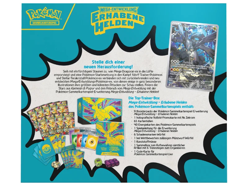Pokémon Top-Trainer-Box Mega-Entwicklung - Erhabene Helden - DE