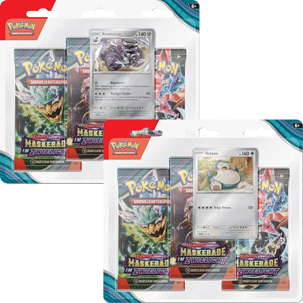 Pokémon Maskerade im Zwielicht - 3 Pack Blister - DE