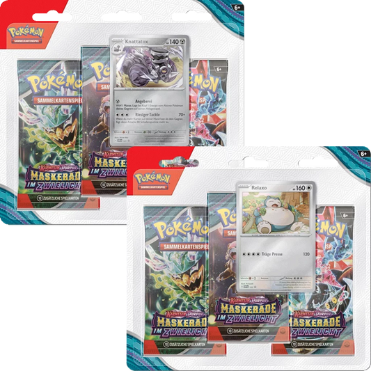 Pokémon Maskerade im Zwielicht - 3 Pack Blister - DE