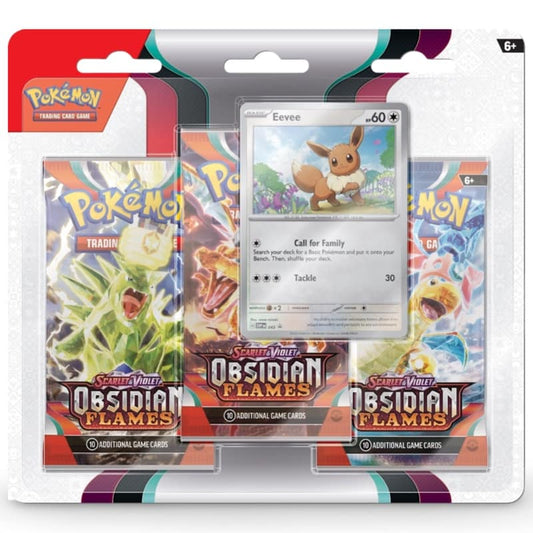 Pokémon Obsidian Flames: 3-Pack Blister Eevee - ENG
